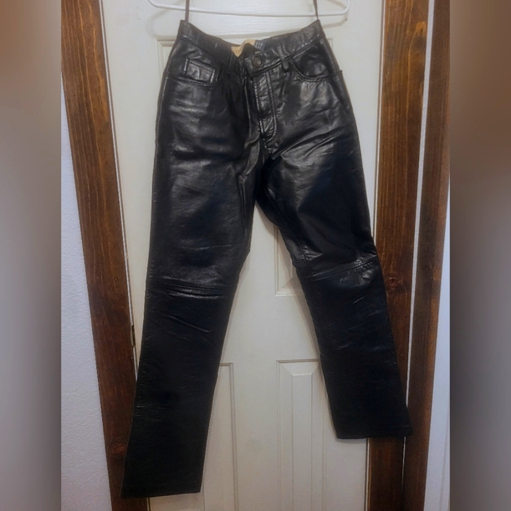 Vintage GAP Ladies' Lined Leather Motorcycle Pants